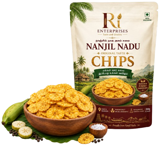 Nanjil Banana Chips Pouch & Bowl